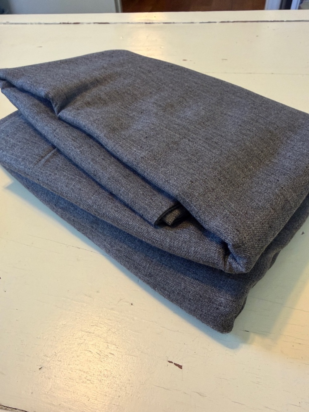 Grey fabric yardage